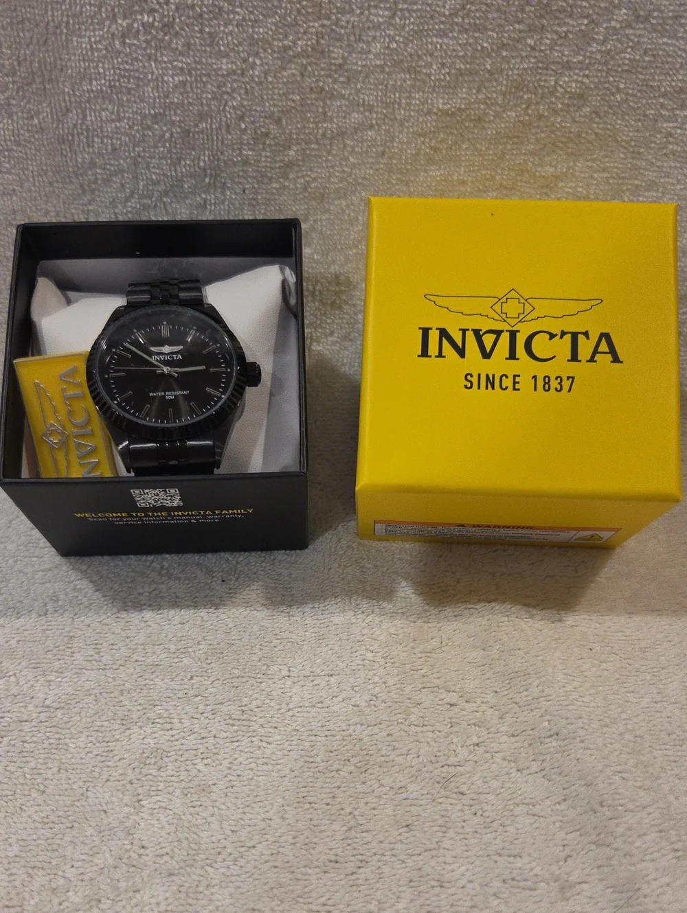 INVICTA SPECIALTY SERRATE ALL BLACK WATCH